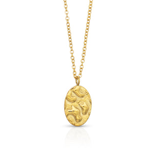 Minimalistica Necklace Oval Gold