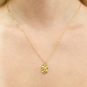 Minimalistica Necklace Oval Gold