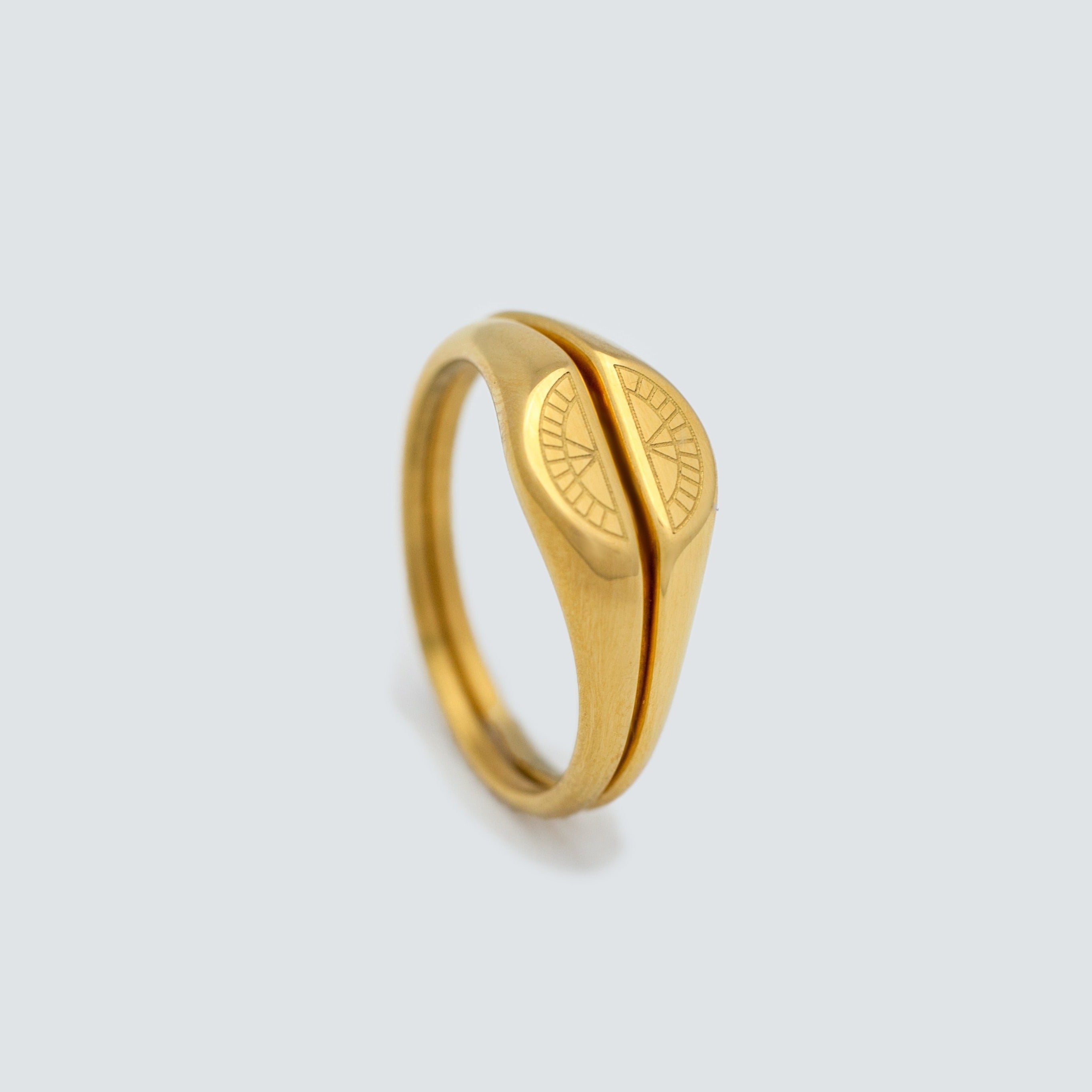 Sun & Moon Ring Gold